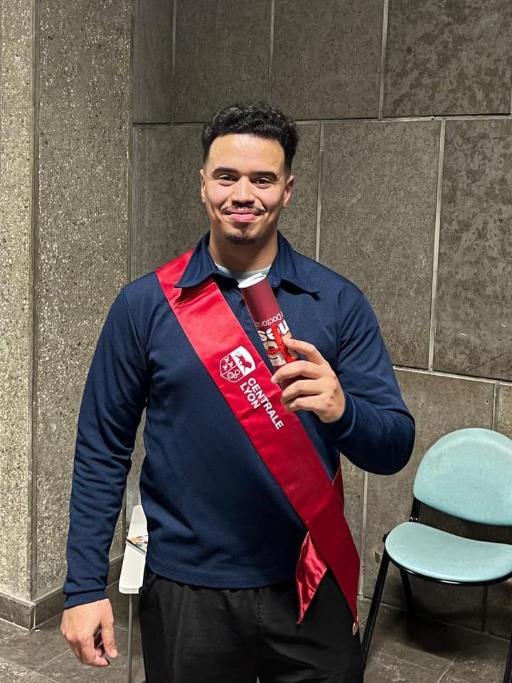 Nasr Allah El Bendaoui at his graduation from École Centrale de Lyon